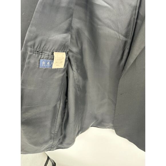 Ralph Ralph Lauren Suit Jacket Men 38* Black Single Breasted Notch Lapel - Picture 7 of 12